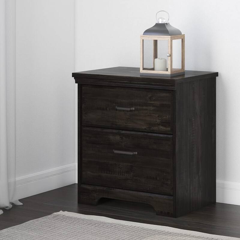 Versa 2Drawer Nightstand 17.62"D x 23"W x 25.12"H Bed Bath & Beyond 39576335
